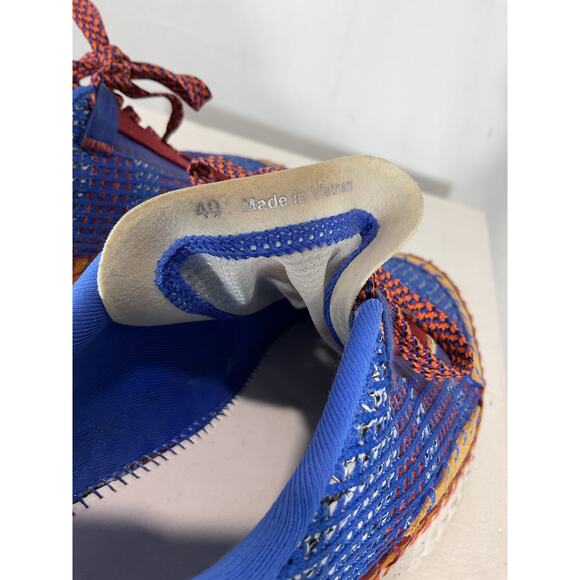 Chlo� 'Nama' Blue Polyester Mixed Media Platform Sneakers Size 10 - Picture 5 of 6